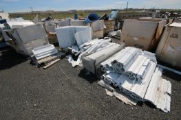 Large Assortment of Conveyor Belt, with Some Rubber Design, S/S Design, & Plastic Belting, Some with