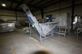 S/S Incline Conveyor/Hopper, Internal Hopper Dims.: Aprox. 91