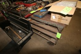 Shop Table, with Carpet Top, Overall Dims.: Aprox. 7 ft. L x 31