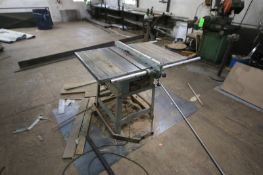 Delta 10” Contractor’s Table Saw, S/N 92L75089, 115 Volts, 1 Phase, with Delta 1-1/2 hp Motor,