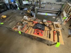 Lot of Assorted Tools & Power Tools, Includes Drill, Band Saw, Socket Wrench Set, Saw, & Other