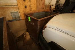 Single Wall Steel Dumpster Tote, Overall Dims. Aprox. 4 ft. 5” L x 32” W x 26” Deep (LOCATED IN