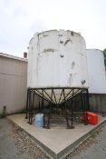 Sii Aprox. 8,000 Gal. Cone Bottom Tank, Mounted on Mild Steel Frame (LOCATED IN WOONSOCKET, RI)