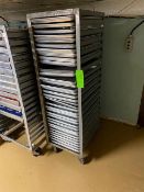 Aluminum Pan Rack, with Assorted Aluminum Pans (LOCATED IN TRAFFORD, PA)