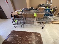 WIRE RACK AND ULINE 450 LB CAPACITY STEP STOOL