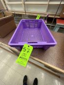 (5) PURPLE PERFORATED PANNING TRAYS, APPROX. 24