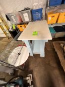 PORTABLE TABLE WITH PLASTIC TOP, 36