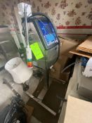 VideoJet Ink Jet Coder, M/N 1220, S/N 1122271C21ZH, Mounted on Portable Frame