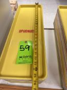 APPROX. (23) 1/3 DONUT TRAYS, APPROX. DIMS: 26