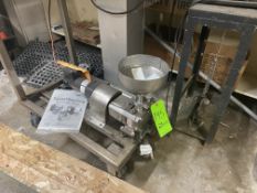 TopLine/Viking Rotary Lobe Pump, with S/S Infeed Funnel, Mounted on Frame (LOCATED IN TRAFFORD, PA)