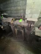 (2) Double Edge Grinders, with Motor, Mounted on Pedestal (LOCATED IN PITTSBURGH, PA)