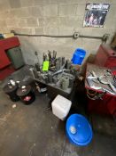 Lot of Assorting Honing Machine Tooling, Assorted Styles & Sizes, Includes Shop Table (LOCATED IN