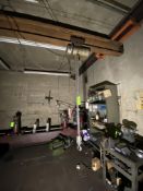 CM 2-Ton Electric Hoist, with Cross Beam (LOCATED IN PITTSBURGH, PA)