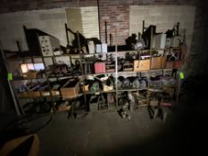 (4) Shelves with Spare Parts, Includes Motors, Blowers, Switch Gear, & Other Present Parts (