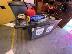 PUSH CART WITH 2-DOOR CABINET