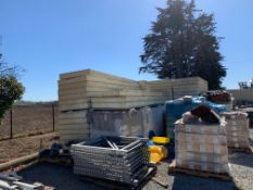 Aprox. (40) Styrofoam Panels Ranging in Size Between Aprox 10' x 4' and 12' x 4'