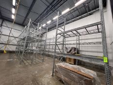 (9) SECTION OF PALLET RACKING, (3) CROSS BEAMS PER SECTION