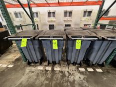 (4)  RUTE RUBBERMAID TRASH CANS