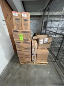 ASSORTED JANITORIAL AND BATHROOM SUPPLIES, INCLUDES PAPER TOWEL AND TOILET TISSUE DISPENSERS, SOAP