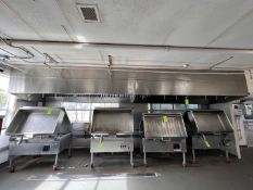 (2) CAPTIVEAIRE EXHAUST HOODS WITH ANSUL SUPPRESSION SYSTEM
