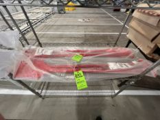 (4) NEW RUBBER HYGENIC MIXING PADDLES, (2) PERFORATED