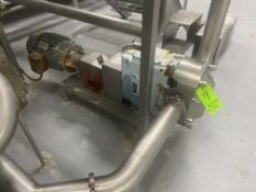 WCB 7.5 hp PD Pump, M/N 220U2C, S/N 245697-99, with Sterling 1760 RPM Motor, with 4” Inlet/Outlet