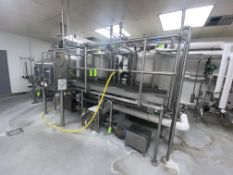 S/S Platform, Overall Dims.: Aprox. 11 ft. L x 3 ft. W x 3-1/2 ft. H, with Handrails & Ladders (