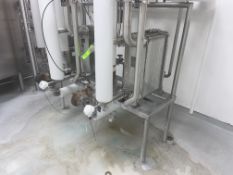 (4) Sondex Braze S/S Plate Heat Exchanger, M/N CE0035, Mounted on S/S Frame (LOCATED IN SAN