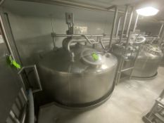 CFI 4,000 Gal. S/S Vertical Mix Tank, with Vertical S/S Agitation, with 7-1/2 hp Agitation Motor,