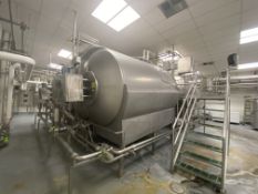 Scherping Systems S/S Horizontal Jacketed Cheese Vat, M/N HCV-40, S/N 9901370023, Max. Allowable