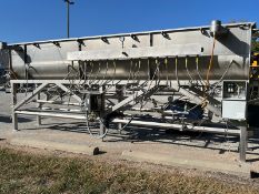 MTC S/S BLANCHER, MODEL MTCC-34-20, S/N 1110380, (15) BOTTOM PORTS, 5- HP S/S MOTOR, 1750 RPM, 208-