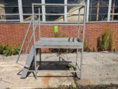 Qty (1) Platform with Stairs - 3 Stepped Platform - OAD: 72