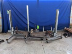 Qty (3) (3) LSI T-Base Labeling Head Mount Assembly - Ratchet Vertical Adjustment, Model N/A, S/N