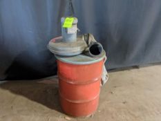 Qty (1) Vacuum Drum - Industrial Grade Shop-Vac - Seals to a 55gal. Dum - Motor: 208/230/460V Hp: .