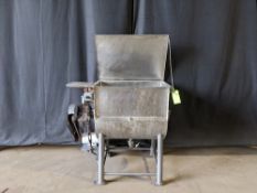 Qty (1) Stainless Steel Double Paddle Mixer Blender - 36' L x 24' W x 28' Deep. - Jacketed - 2 hp