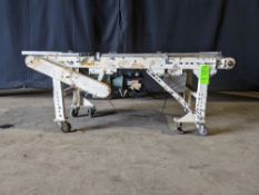 Qty (1) Hytrol Belt Conveyor - Carbon Steel Frame Belt Conveyor - 22 inch wide white cloth