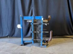 Qty (1) APV Plate and Frame Heat Exchanger - Stainless Steel Tubing - Plates can be added up to