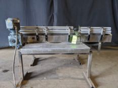 Qty (1) Fleetwood Stainless Steel Matt Top Conveyor - Matt top conveyor - 15' W belt x 78' long body