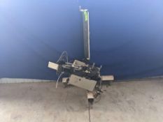 Qty (1) Label-Aire Corner Wrap or Tamp Pressure Sensitive Labeler - T-frame mounted labeler -