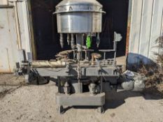 Qty (1) Horix 9 Head Rotary Gravity Filler -9 Head Automatic Rotary Filler - 9/16 inch Filling
