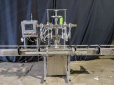 Qty () 4 Head Automatic Pressure Overflow Fillig Machine. All Stainless Steel Construction. 4.5