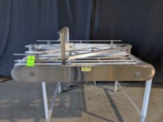 Dual 15in Wide Matt Top Diverter System - Diverter Section - Operator Manipulates Hinged Guide to