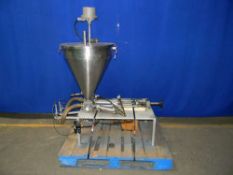 Qty (1) Geyer Semi Automatic Twin Piston Filler - Platform mounted Geyer twin piston Filler - 16