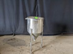 Qty (1) 70Gal. Stainless Steel Tank - 4 Sanitary Ports - 3 Inlets: 1.8