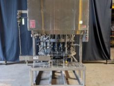 Qty (0) 24 Head Laub Rotary Filler - All Stainless Steel Construction - Length: 84in - Width: 64in -