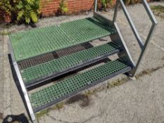 Qty (1) Platform Stair Case - 3 Stepped Staircase for Platforms - OAD: 27