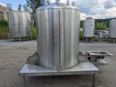 Qty (1) Dixie Heavy Duty Agitated Mixing - Blend Tank - Hydraulically driven (Explosion Proof) Heavy