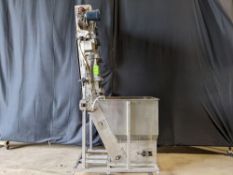 Qty (1) Aidlin Cap Elevator Sorter - Hopper / elevator cap feed system - 20 cu ft cap hopper -