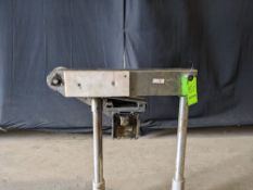 Qty (1) Stainless Steel Table Top Conveyor - All Stainless construction mounted on two pedistal