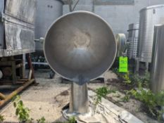 Qty (1) Groen 50 Gallon Stainless Jacketed Kettle - All Stainless Steel - Max pressure rated @ 45psi